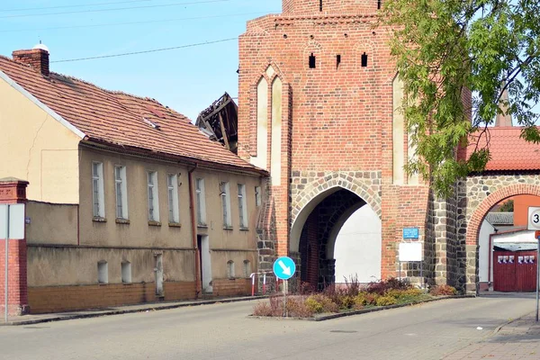 Trzcinsko Zdroj Pologne Octobre 2018 Vieux Bâtiments Urbains Dans Ville — Photo
