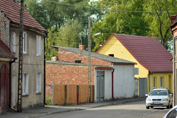 Trzcinsko Zdroj Polônia Outubro 2018 Edifícios Urbanos Antigos Cidade Trzcinsko — Fotografia de Stock