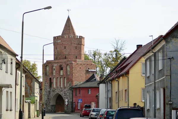 Trzcinsko Zdroj Pologne Octobre 2018 Vieux Bâtiments Urbains Dans Ville — Photo
