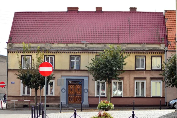 Trzcinsko ズドルイ Poland 2018年 西部のポーランド 元の悪い Schonfliess Trzcinsko ズドルイに古い都市建物 — ストック写真