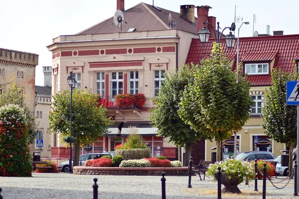 Trzcinsko Zdroj Poland Oktober 2018 Oude Stedelijke Gebouwen Stad Trzcinsko — Stockfoto