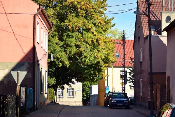 Trzcinsko Zdroj Polonia Octubre 2018 Antiguos Edificios Urbanos Ciudad Trzcinsko — Foto de Stock