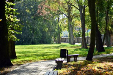 Ortaçağ şehrin güzel park