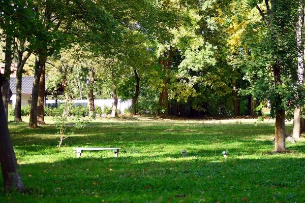 Belo Parque Cidade Medieval — Fotografia de Stock