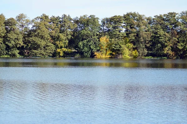 See Der Nähe Des Parks Einer Mittelalterlichen Stadt — Stockfoto