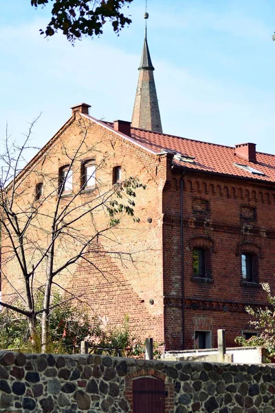 Anciennes Maisons Traditionnelles Dans Une Ville Médiévale — Photo