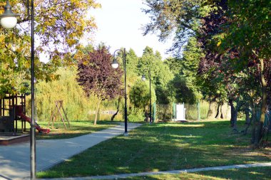 Ortaçağ şehrin güzel park
