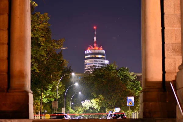 Szczecin Polen Oktober 2018 Das Höchste Gebäude Szczecin Bürogebäude Pazim — Stockfoto