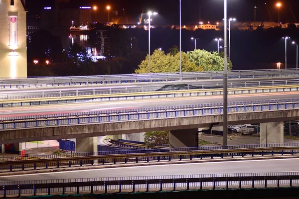 Szczecin Pologne Octobre 2018 Route Château Autoroute Principale Entrée Ville — Photo