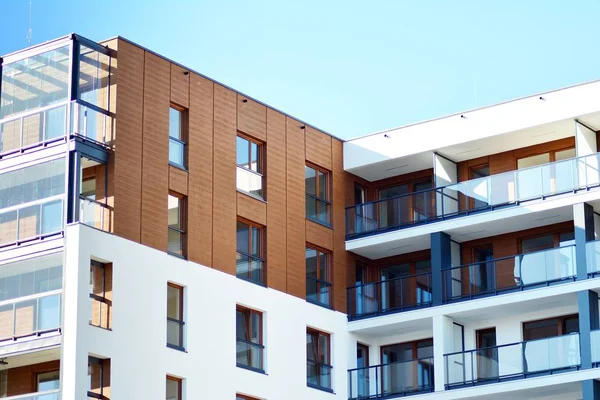 Fachada Novo Edifício Residencial — Fotografia de Stock