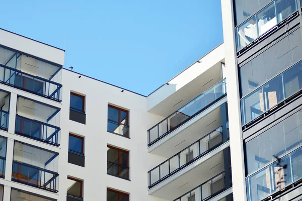 Façade Nouveau Bâtiment Résidentiel — Photo