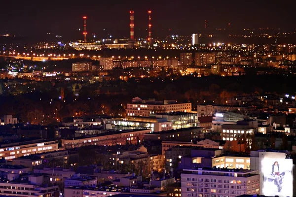 Warschau Polen Oktober 2018 Luftaufnahme Von Warschau Innenstadt Von Warschau — Stockfoto