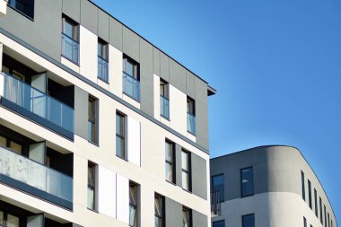 Yeni bir modern apartman detay