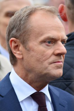 Varşova, Poland.11 Kasım 2018. Donald Tusk Varşova Polands ulusal bağımsızlık günü sırasında mevcut Avrupa Konseyi Başkanı 