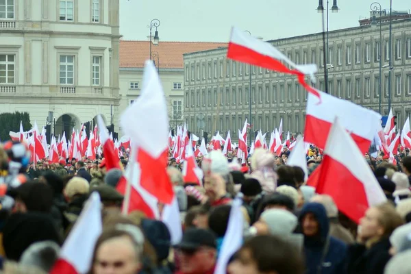 Варшава Poland Листопада 2018 День Незалежності Польщі Вшанували Пам Ять — стокове фото