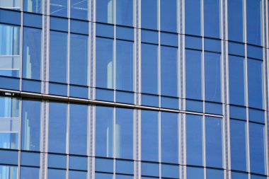 Modern cam gökdelen, cam duvar soyut tekstürlü dış görünümünü