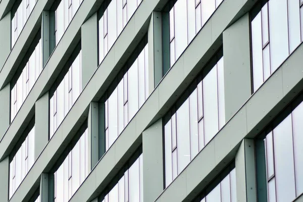 Fragmento Fachada Edifício Escritórios Moderno Exterior Parede Vidro Com Textura — Fotografia de Stock