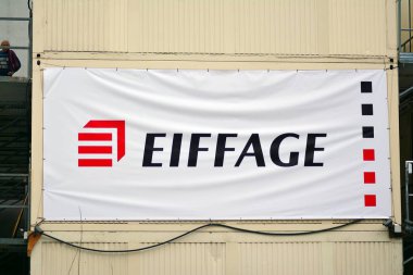 Varşova, Polonya. 5 Ocak 2019. Eiffage imzalamak. Şirket tabela Eiffage.