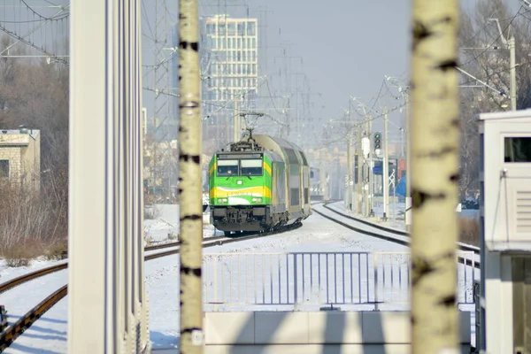 Varšava Polsko Ledna 2019 Bombardier Traxx Eu47 Vlak Produkované Bombardier — Stock fotografie