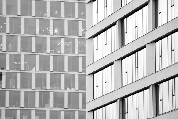 Fragmento Fachada Edifício Escritórios Moderno Exterior Parede Vidro Com Textura — Fotografia de Stock