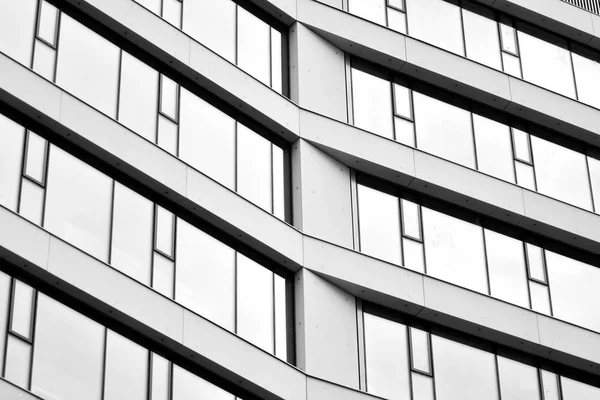 Fassadenfragment Eines Modernen Bürogebäudes Außenseite Der Glaswand Mit Abstrakter Textur — Stockfoto