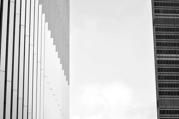 Facade Fragment Modern Office Building Exterior Glass Wall Abstract Texture — Stock Photo, Image