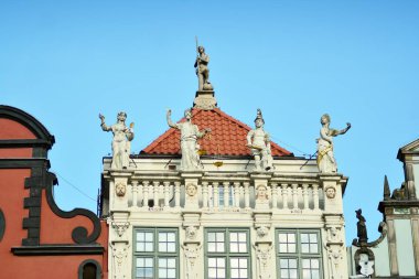 Gdansk, Poland .19 January 2019. Old town street in City of Gdansk