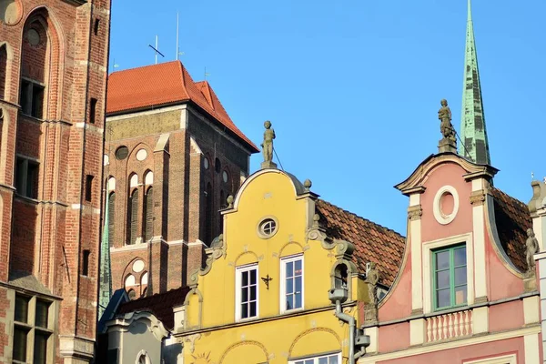 Gdansk, Poland .19 January 2019. Old town street in City of Gdansk