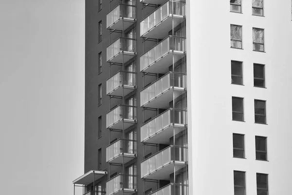 아파트 아파트 건물의 흑인과 — 스톡 사진