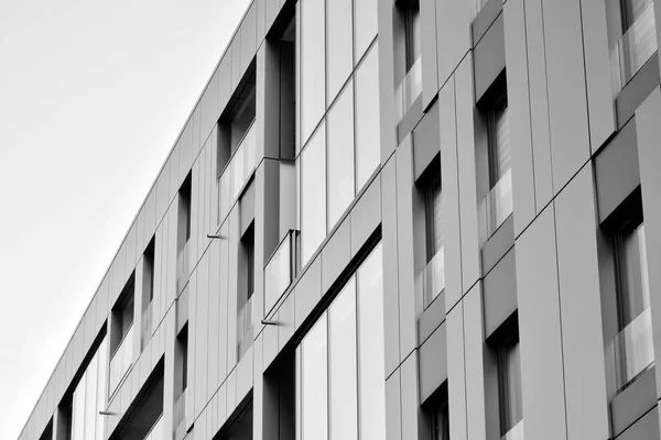 Modern Apartment Buildings Sunny Day Blue Sky Facade Modern Apartment — Stock Photo, Image