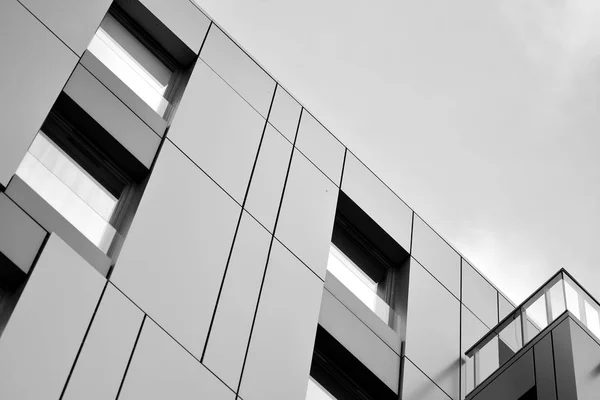 Immeubles Modernes Par Une Journée Ensoleillée Avec Ciel Bleu Façade — Photo