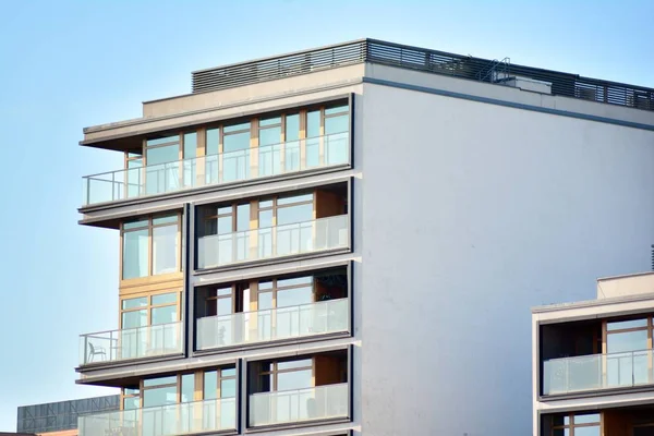 Modern European Residential Apartment Building — Stock Photo, Image