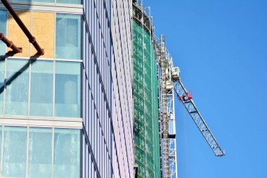 Ayrıntı görünümü gökdelen inşaat