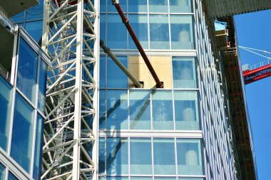Ayrıntı görünümü gökdelen inşaat