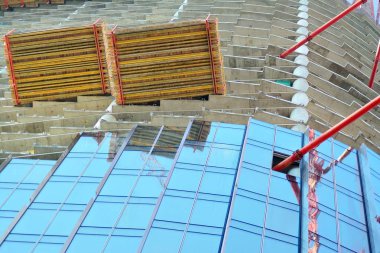 Ayrıntı görünümü gökdelen inşaat