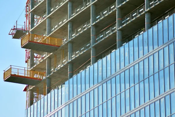 超高層ビル建設の詳細ビュー — ストック写真