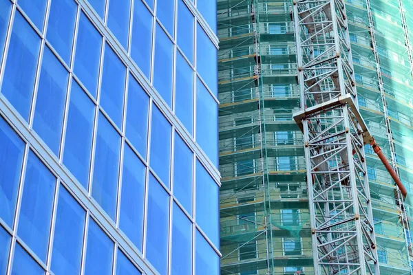 Ayrıntı görünümü gökdelen inşaat