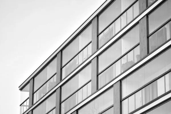 Immeuble Résidentiel Européen Moderne Noir Blanc — Photo