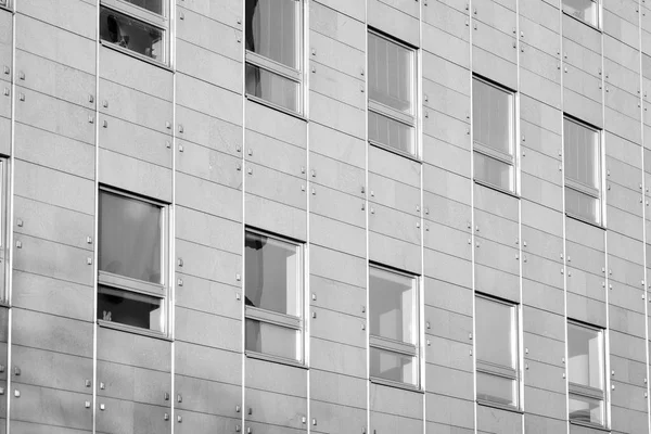 Architecture Entreprise Moderne Concept Affaires Réussite Noir Blanc — Photo