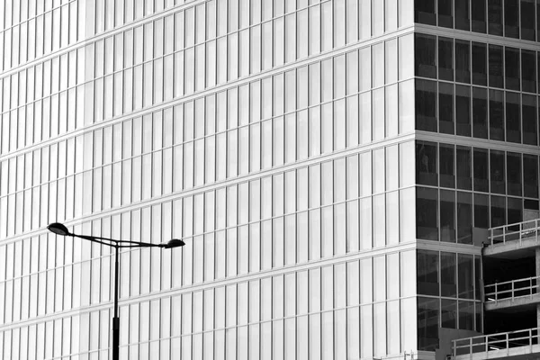 Architecture Entreprise Moderne Concept Affaires Réussite Noir Blanc — Photo