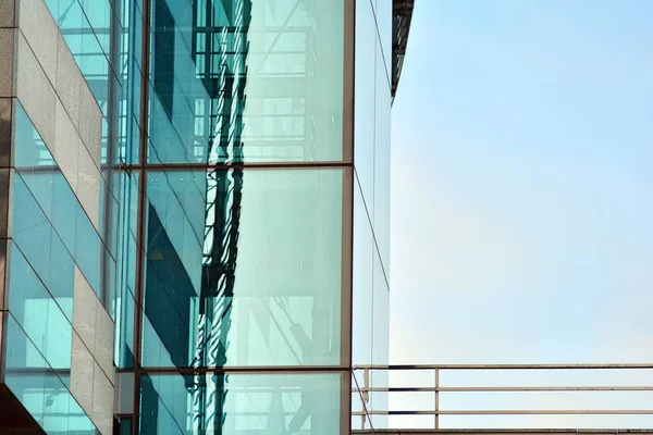 Fragmento Novo Edifício Centro Negócios — Fotografia de Stock