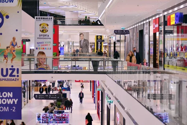 Warsaw Poland March 2019 Interior Modern Shopping Center Galeria Polnocna — Stock Photo, Image