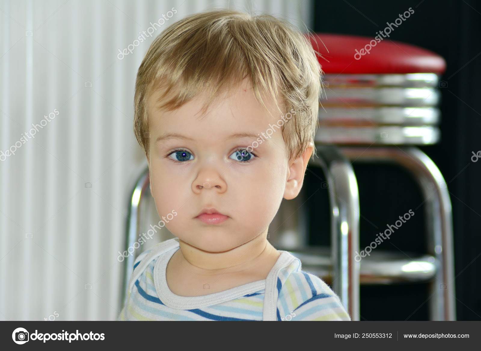Cute Boy Blond Hair Blue Eyes Stock Photo C Grand Warszawski