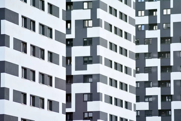 Flervånings Nya Moderna Hyreshus Eleganta Levande Flervåningshus — Stockfoto