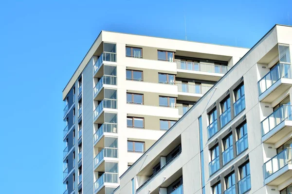 Edificio Residencial Contemporáneo Exterior Luz Del Día — Foto de Stock