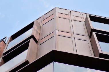 Modern apartmanın önünde parçası. Çok modern daire ev.