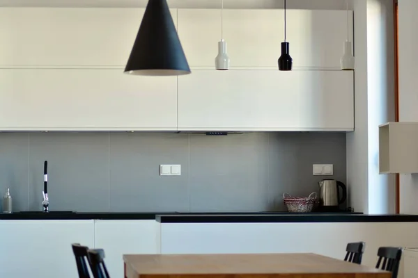 Interieur Stijl Moderne Metalen Lamp Lichte Kamer — Stockfoto