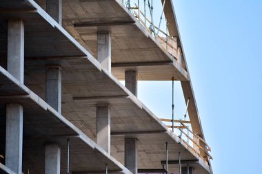 Varşova, Polonya. 10 Nisan 2019. Chmielna 89 Ofis Binası İnşaatı.