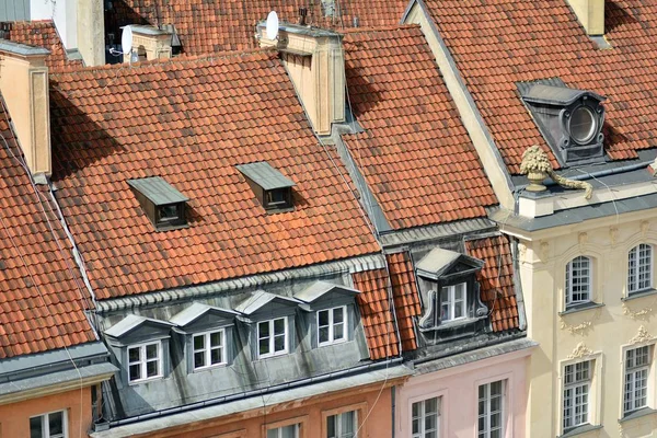 Roofs Old Houses Historic Center City — Stock Photo, Image