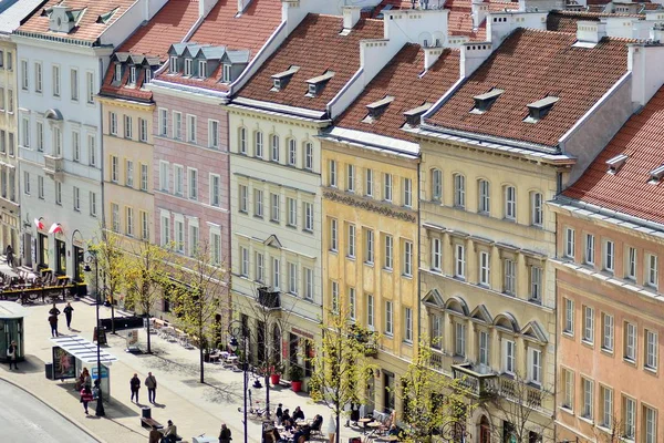 Warschau Polen April 2019 Luftaufnahme Der Warschauer Altstadt — Stockfoto